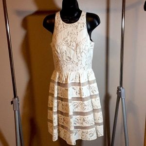 Aiden Mattox fit and flair lace dress, size 4